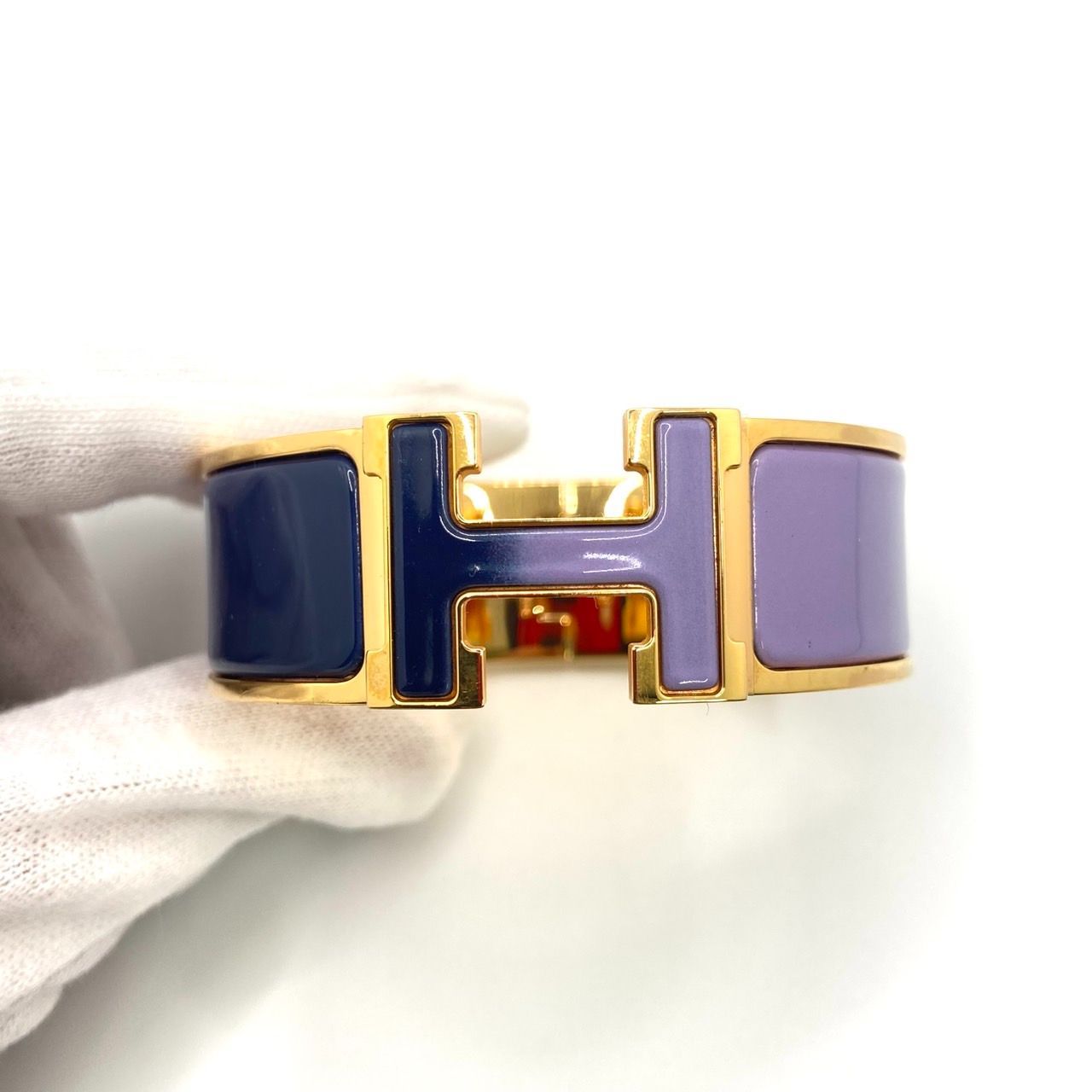 エルメス　クリッククラックPM Hバングル パープル HERMES エルメス クリックH パープル PM バングル ブレスレット HERMES