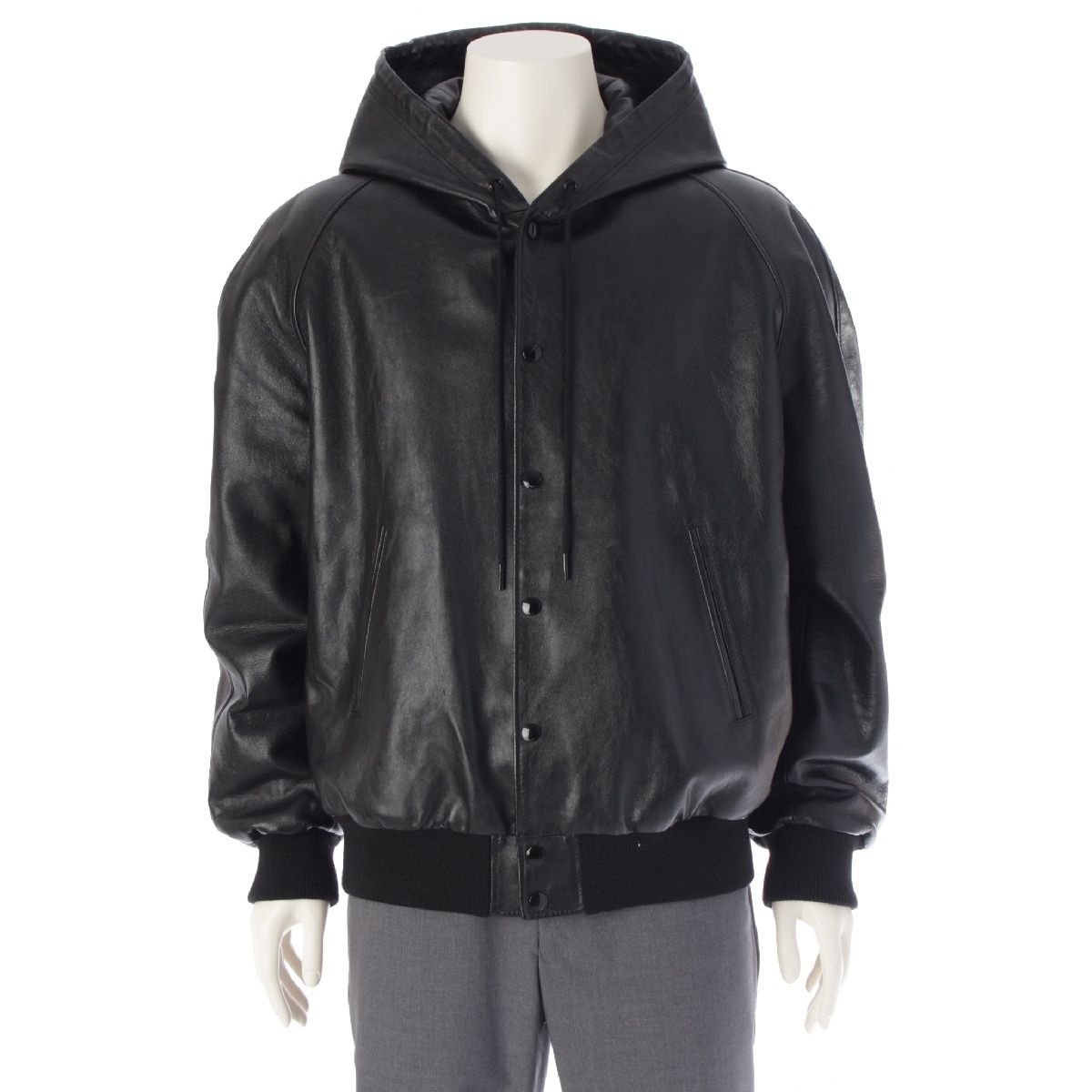★フィービー期★セリーヌ レザーライダースジャケット 黒 38 羊革 ラムスキン セリーヌ ジャケット フィービー期 ラムレザー ブラック