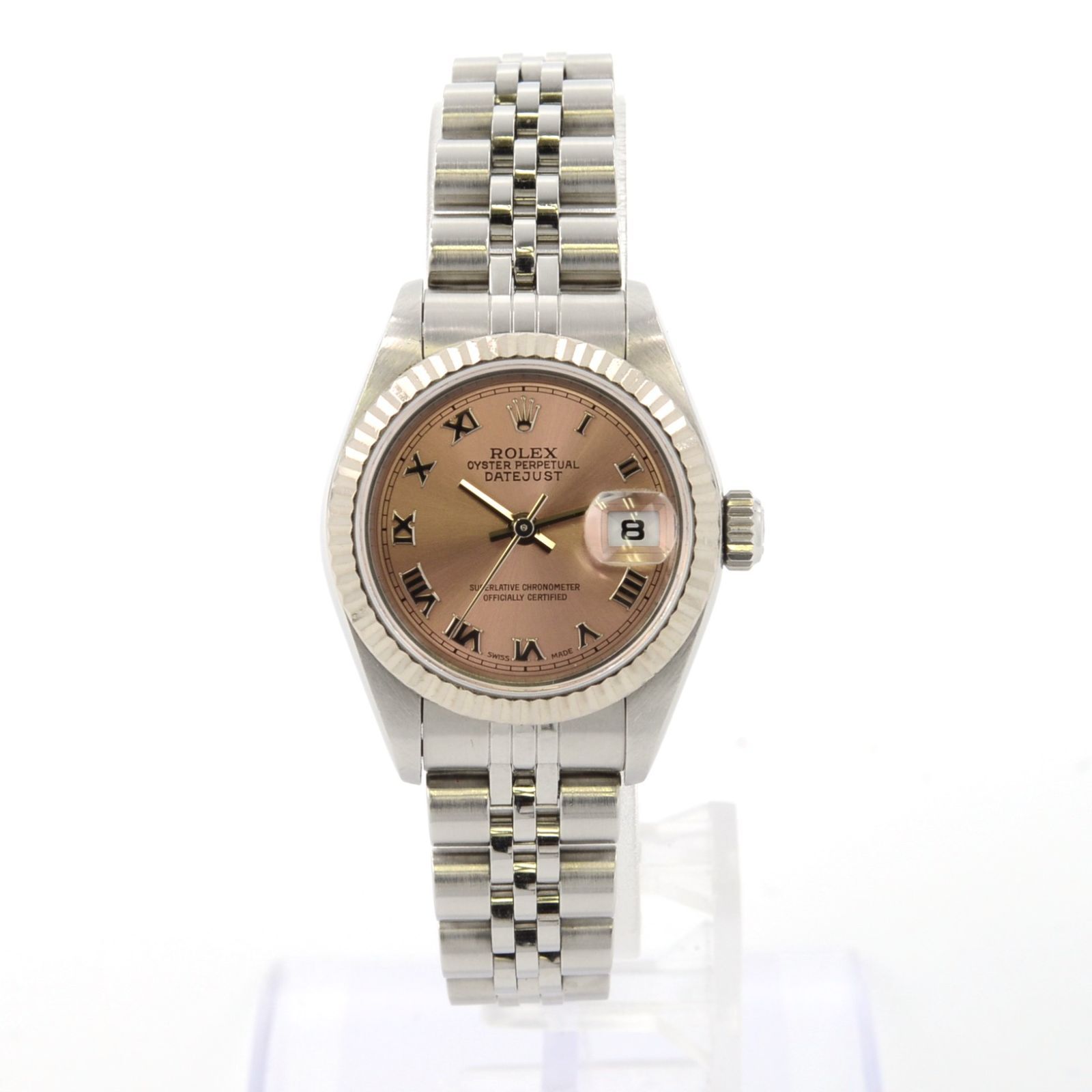 ロレックス ROLEX デイトジャスト 79174 P番 自動巻 ピンク文字盤 SS 