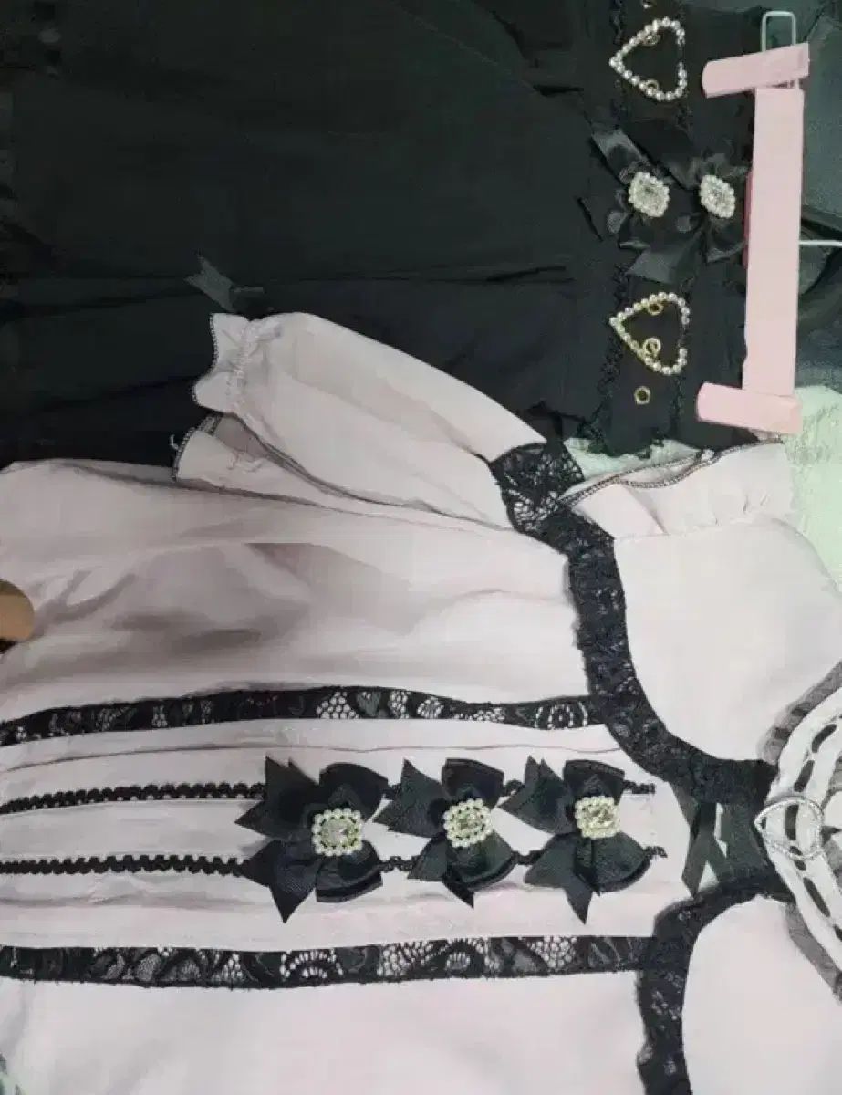 リズリサ 3連 リボン 半袖 ブラウス+スカート まとめ 下げなし