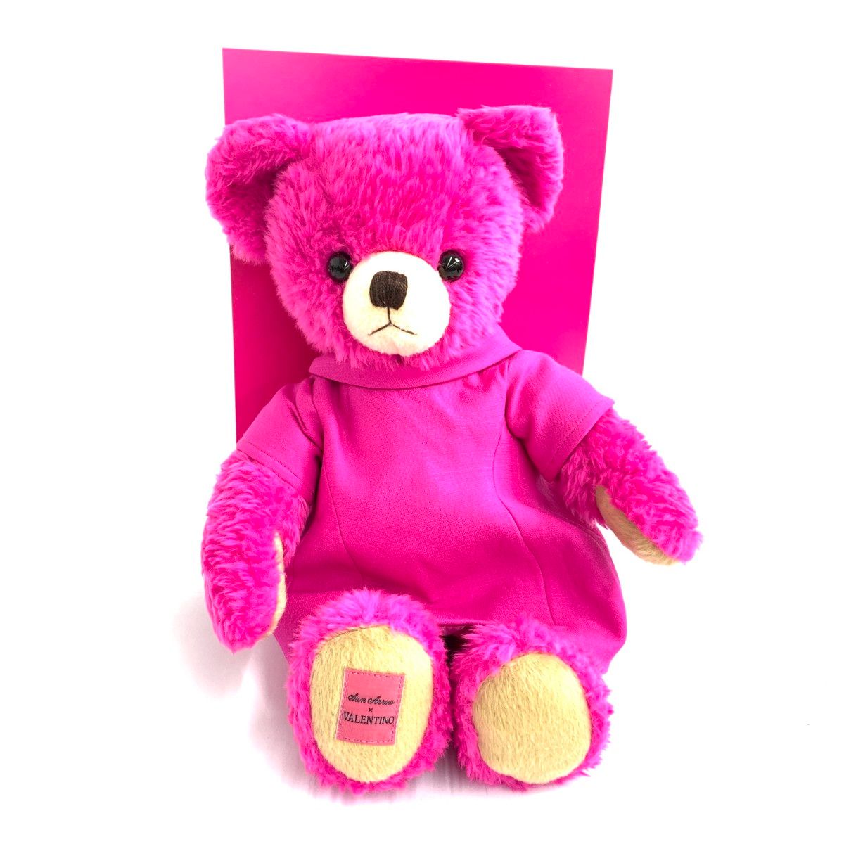 美品 サンアロー ×ヴァレンティノ スタディベア ぬいぐるみ 箱付