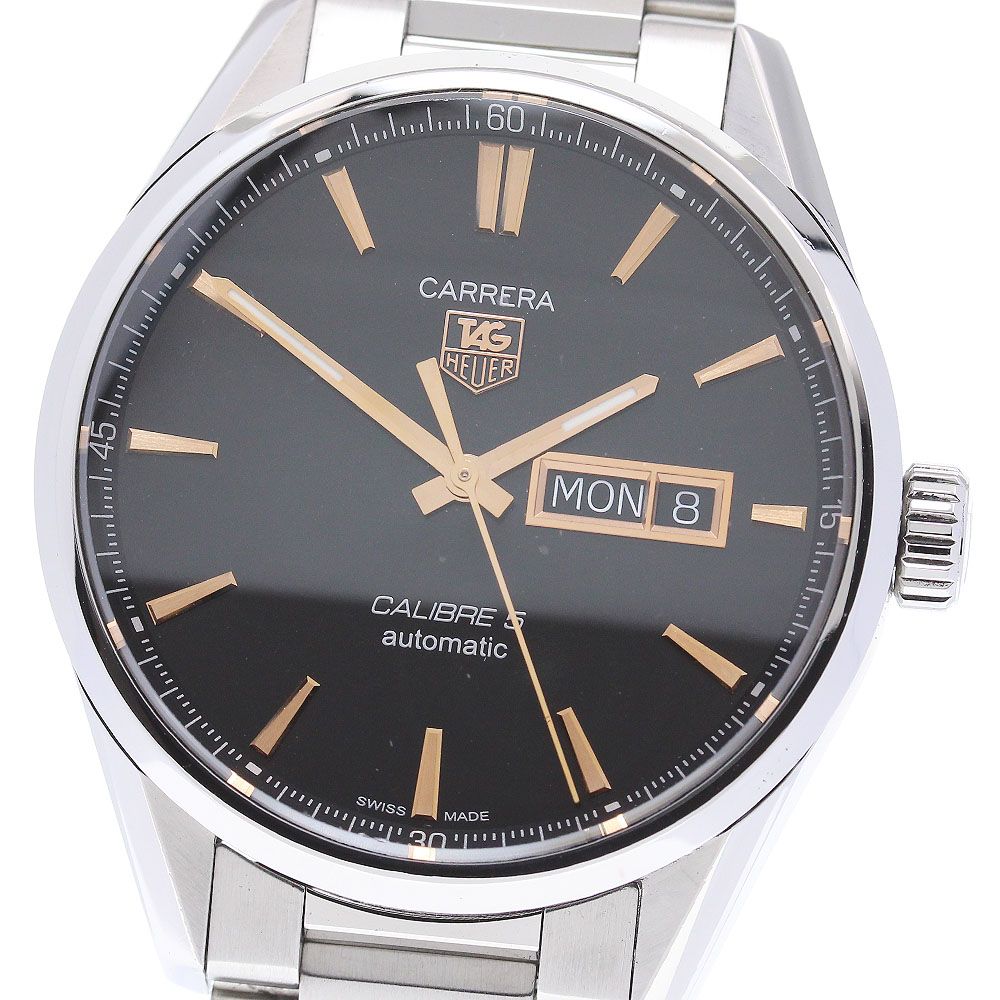 タグホイヤー TAG HEUER WAR201C カレラ キャリバー5  デイデイト 自動巻き メンズ_837450