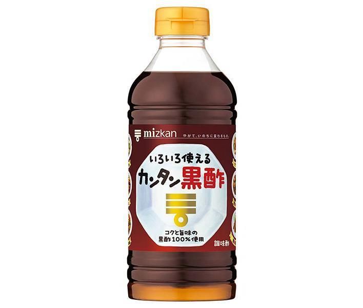 ミツカン カンタン黒酢 500mlペットボトル×12本入× 2ケース ｜ 調味料 酢 黒酢 調味酢