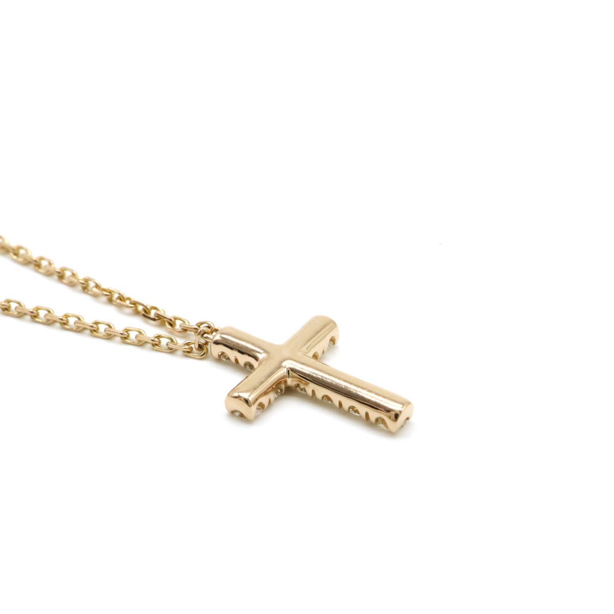 Cartier カルティエ シンボルクロス ダイヤネックレス ペンダント K18PG 750PG ピンクゴールド ダイヤモンド B7221800 -  メルカリ