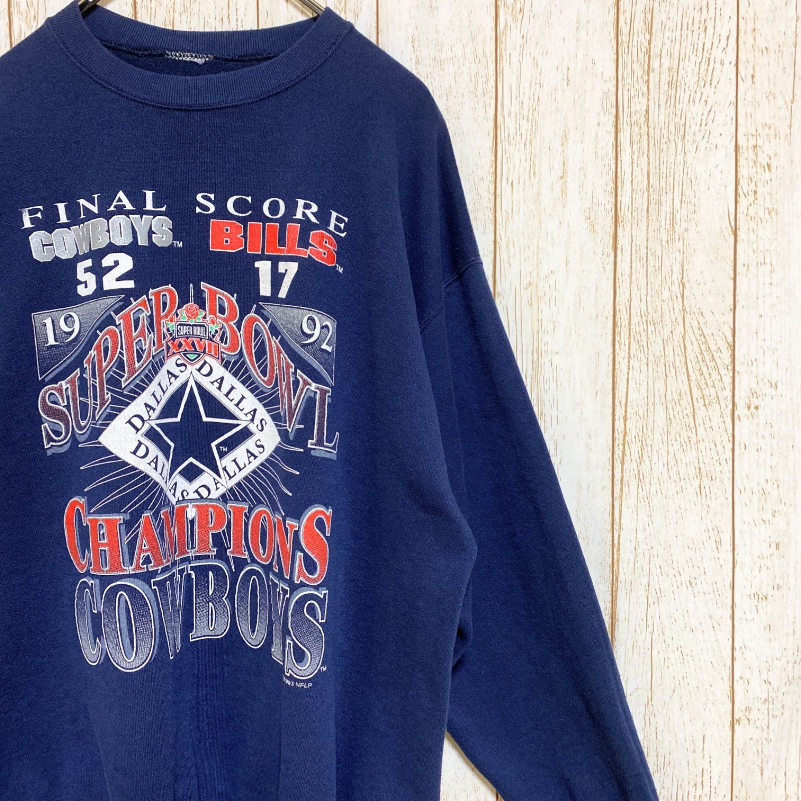 90s NFL ダラス・カウボーイズ プリント スウェット XL USA古着