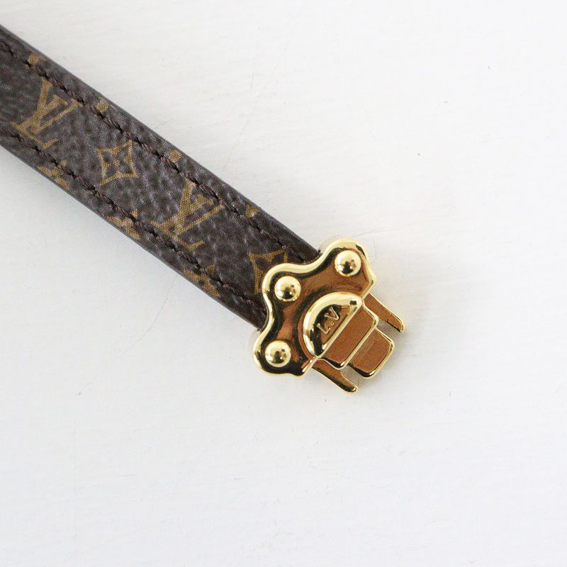 ルイヴィトン LOUIS VUITTON M8027F ブラスレ LV トランク モノグラム ブレスレット 19 ブラウン ゴールド 2400014634549 SIROKUMA-CORPORATION_COM