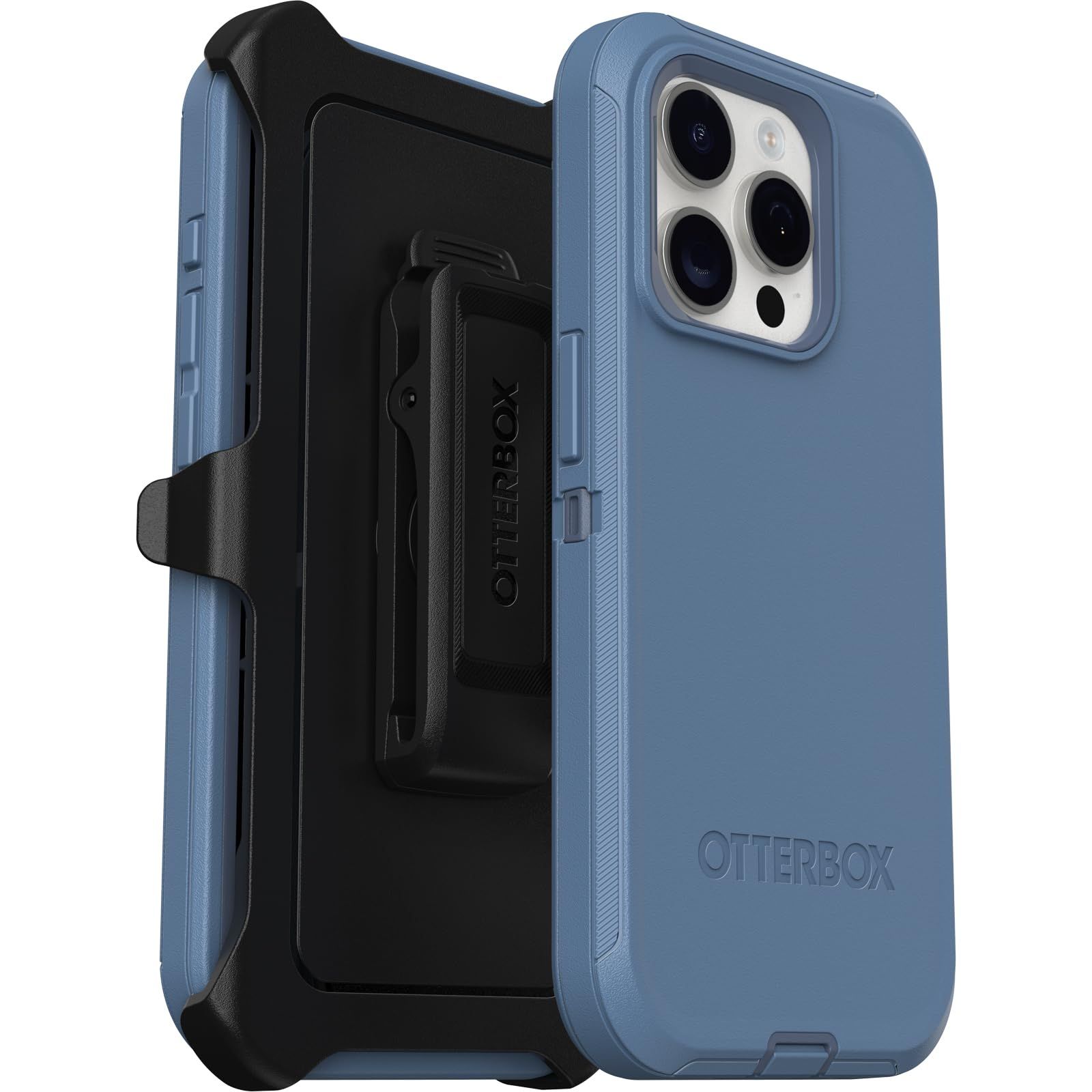 OtterBox iPhone 15 Pro用 耐衝撃 衝撃吸収 米軍MIL規格 ケース Defender 耐衝撃 Baby Blue Jeans 〔オッターボックス〕
