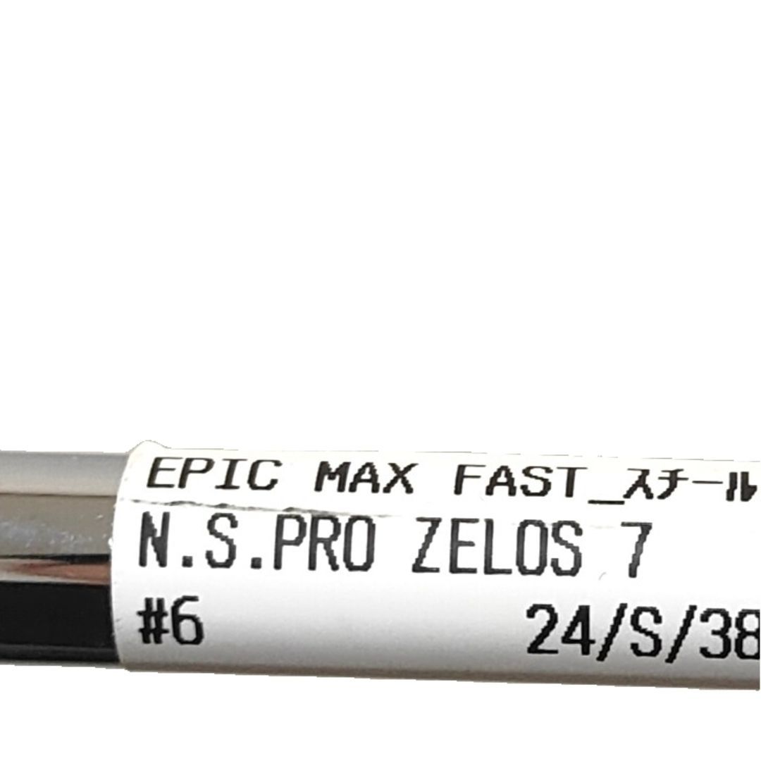  エピック EPIC MAX FAST 6番アイアン スチールS 単体アイアン メンズ