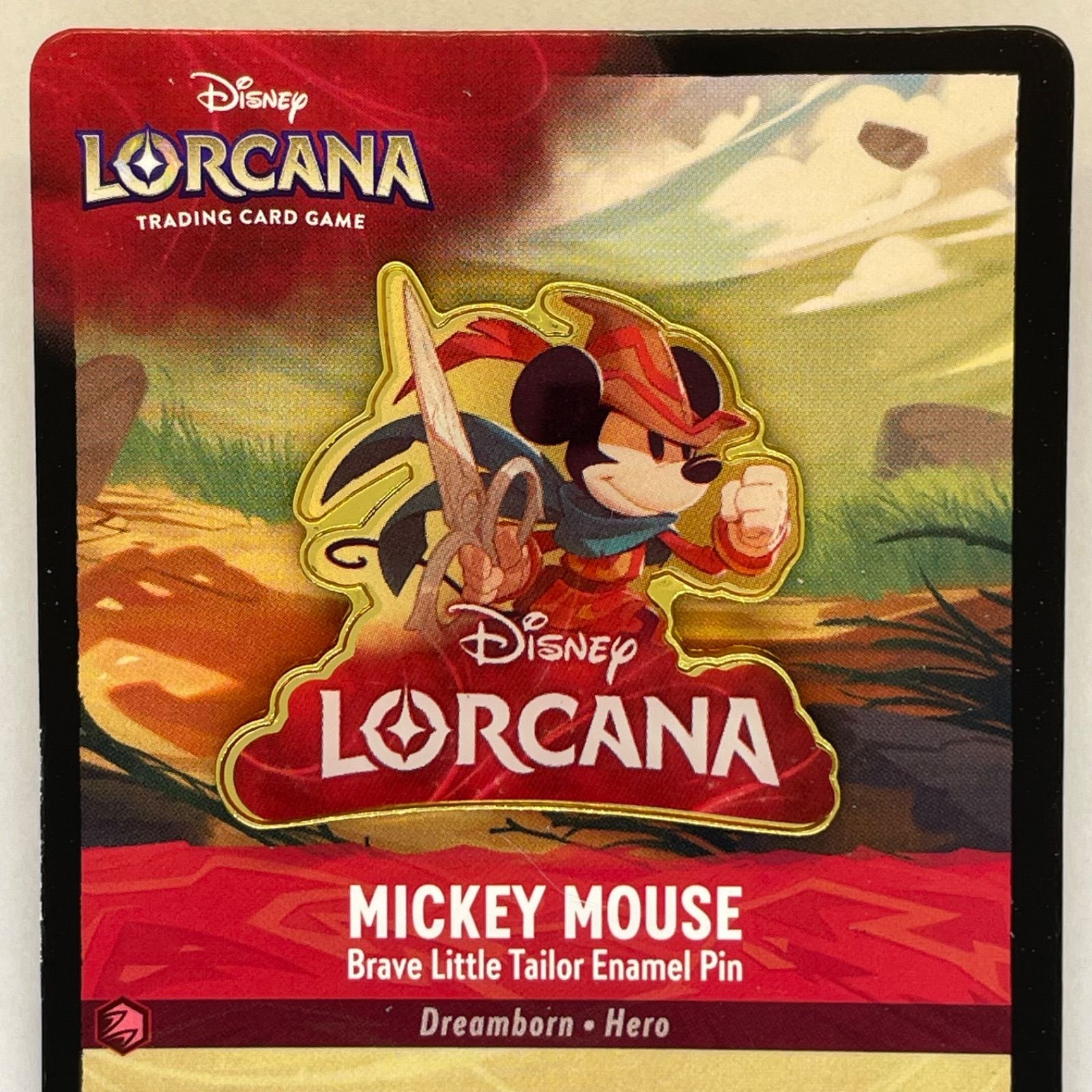 ディズニー ロルカナ ミッキーマウス ピンバッジ Lorcana Micky Mouse 