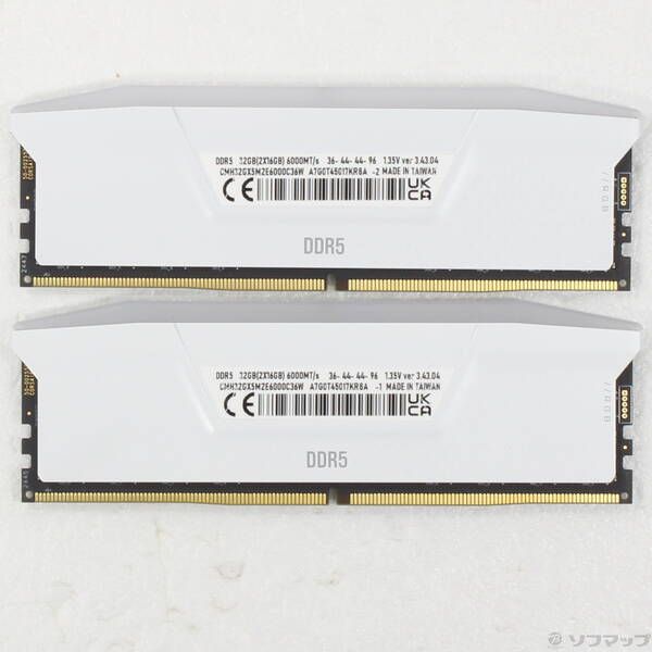 〔 品〕 CMH32GX5M2E6000C36W 32GB 16GB×2枚組 344
