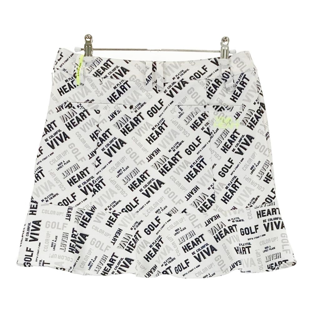 サイズ 42 VIVA HEART ビバハート ストレッチ スカート ロゴ総柄 ホワイト系 240101541123 ゴルフウェア レディース ストスト USTAUSTRALIA_COM_AU