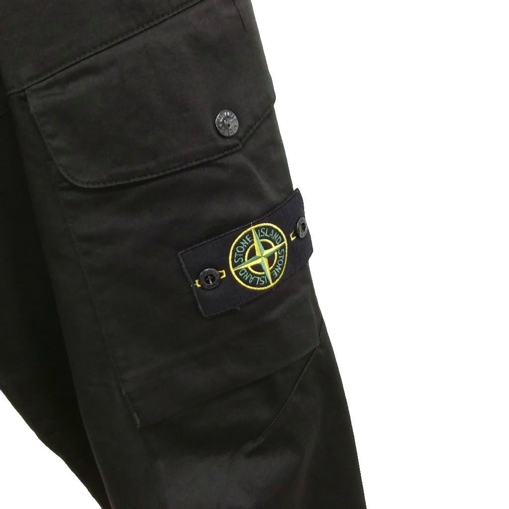 ストーンアイランド STONE ISLAND 801531012 カーゴパンツ REGULAR FIT 23AW 32 ブラック