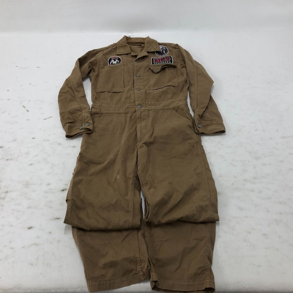 02w18966 ヒステリックグラマー HYSTERIC GLAMOUR MC5 つなぎ ワッペン ベージュ 日本製 オーバーオール コットン 2AP-4280 品