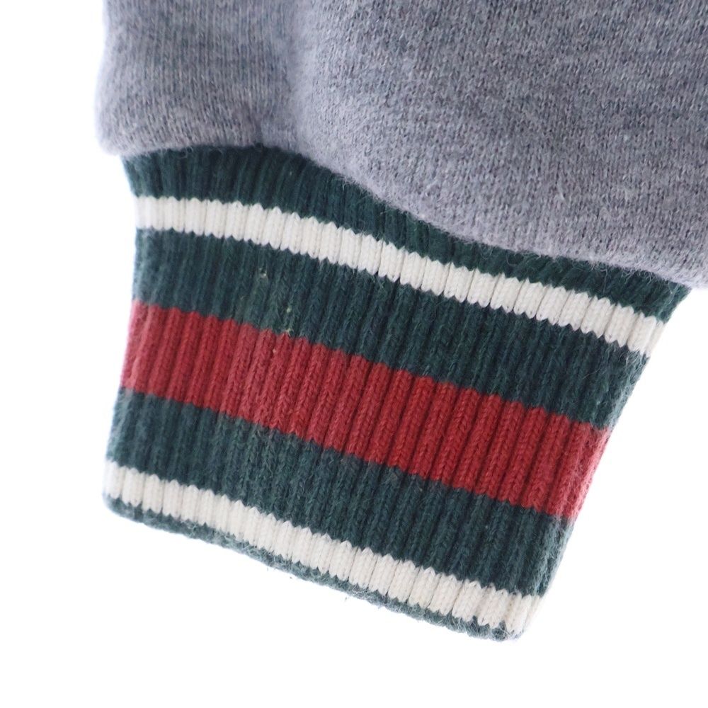 極美品✨GUCCI シェリーライン　ジップ　グレー　トレーナー　ジップ　キッズ5 GUCCI (グッチ) シェリーライン スター刺繍 サイドライン ジップ