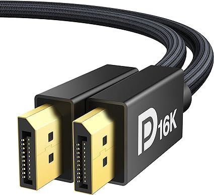 iVANKY 16K Displayport ケーブル 2.1規格【VESA認証ゲーミングDPケーブル 2M】16K@60Hz/8K@60Hz 4K@240Hz/165Hz/144Hz，ディスプレイポート 最大80Gbpsハイスピード、HD