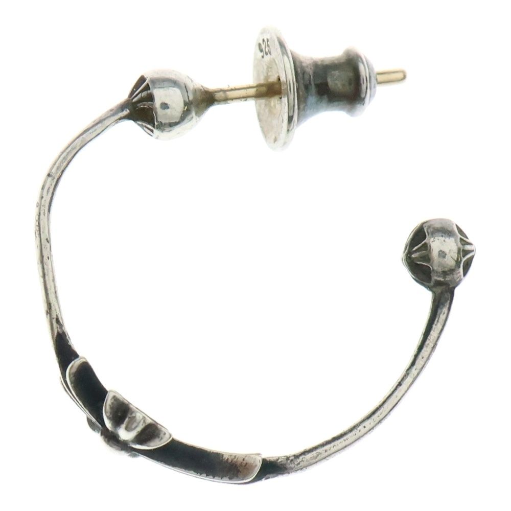 CHROME HEARTS クロムハーツ SKINNY BBYFAT CROSS スキニーベイビーファットクロス フープピアス シルバー