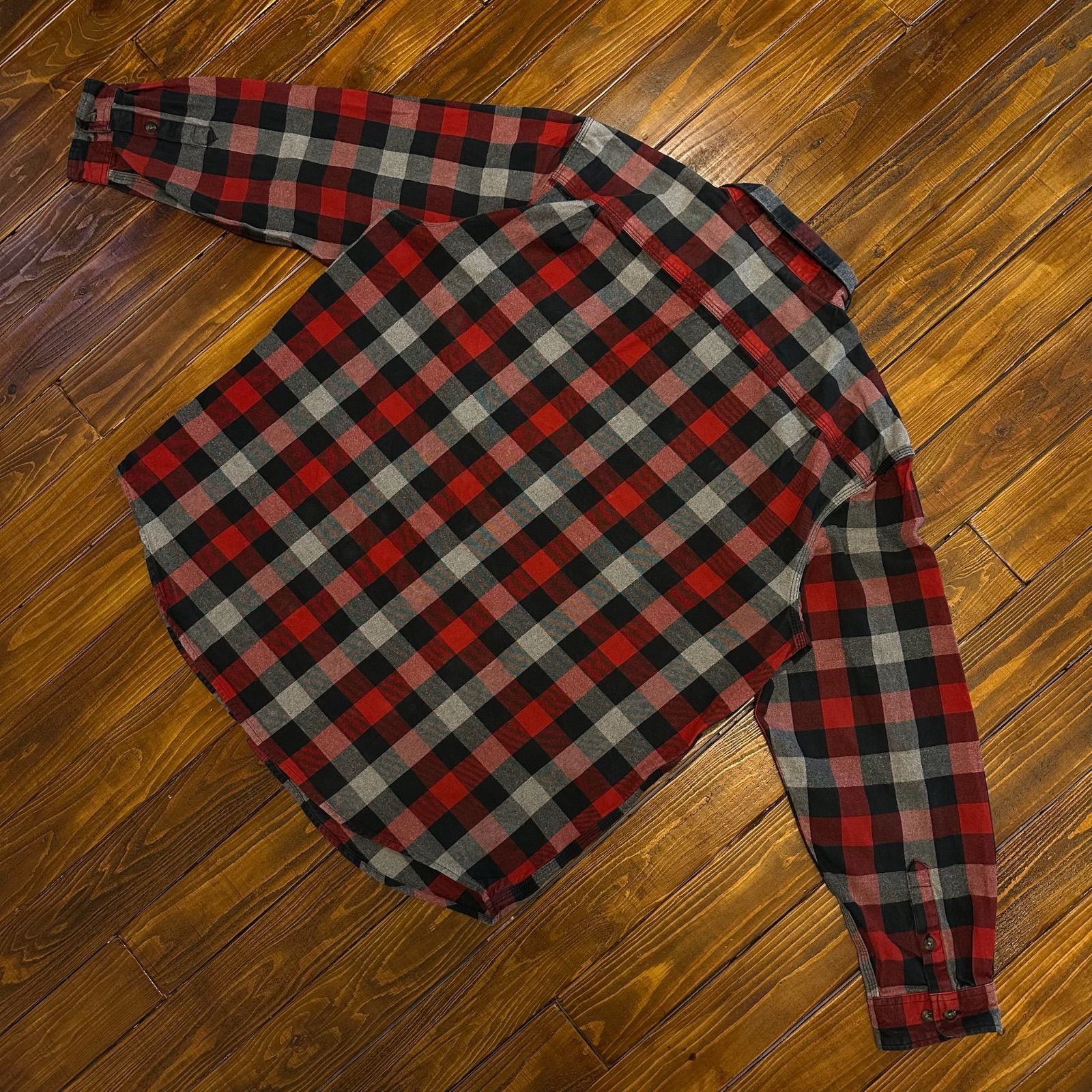 チェックネルシャツ オリジナルフィット2XL