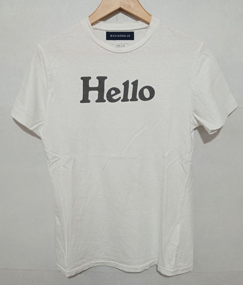 1日限定価格 MADISONBLUE Hello Tシャツ うす紫 HELLO TEE＜2024