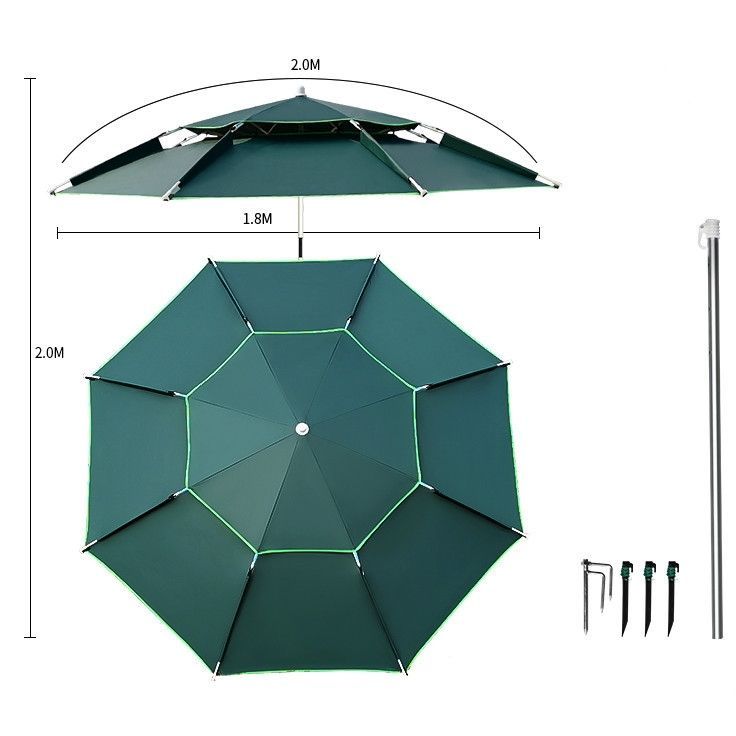 ☆釣り用傘 2m フィッシングパラソル ヘラブナ 池 筏 釣り堀 釣り
