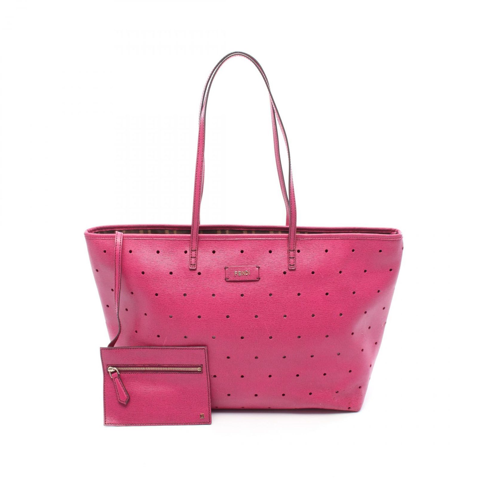 フェンディ FENDI トートバッグ 8BH185 J6L ローズ PVC