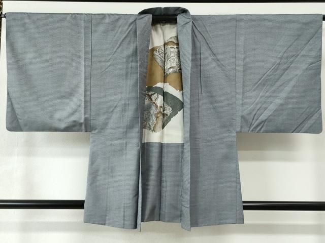 平和屋着物○男性 本場大島紬 100亀甲 総詰め キングサイズ 正絹 逸品  