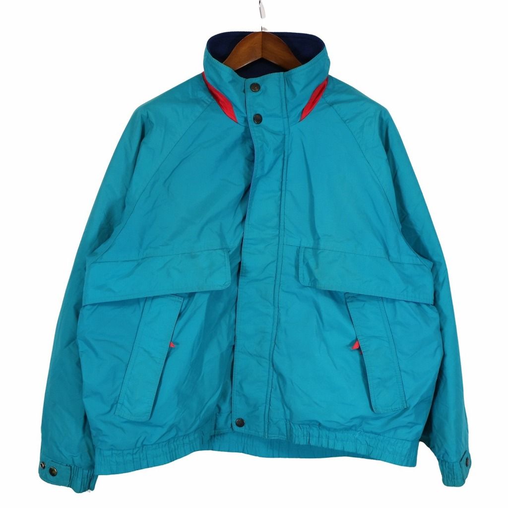 90年代 OSHKOSH オシュコシュ ナイロン ジャケット アウトドア キャンプ アウター 防寒 ライトグリーン (メンズ XL) 中古