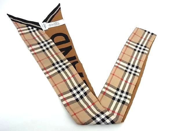 □新品□未使用□ BURBERRY バーバリー ノバチェック シルク100  