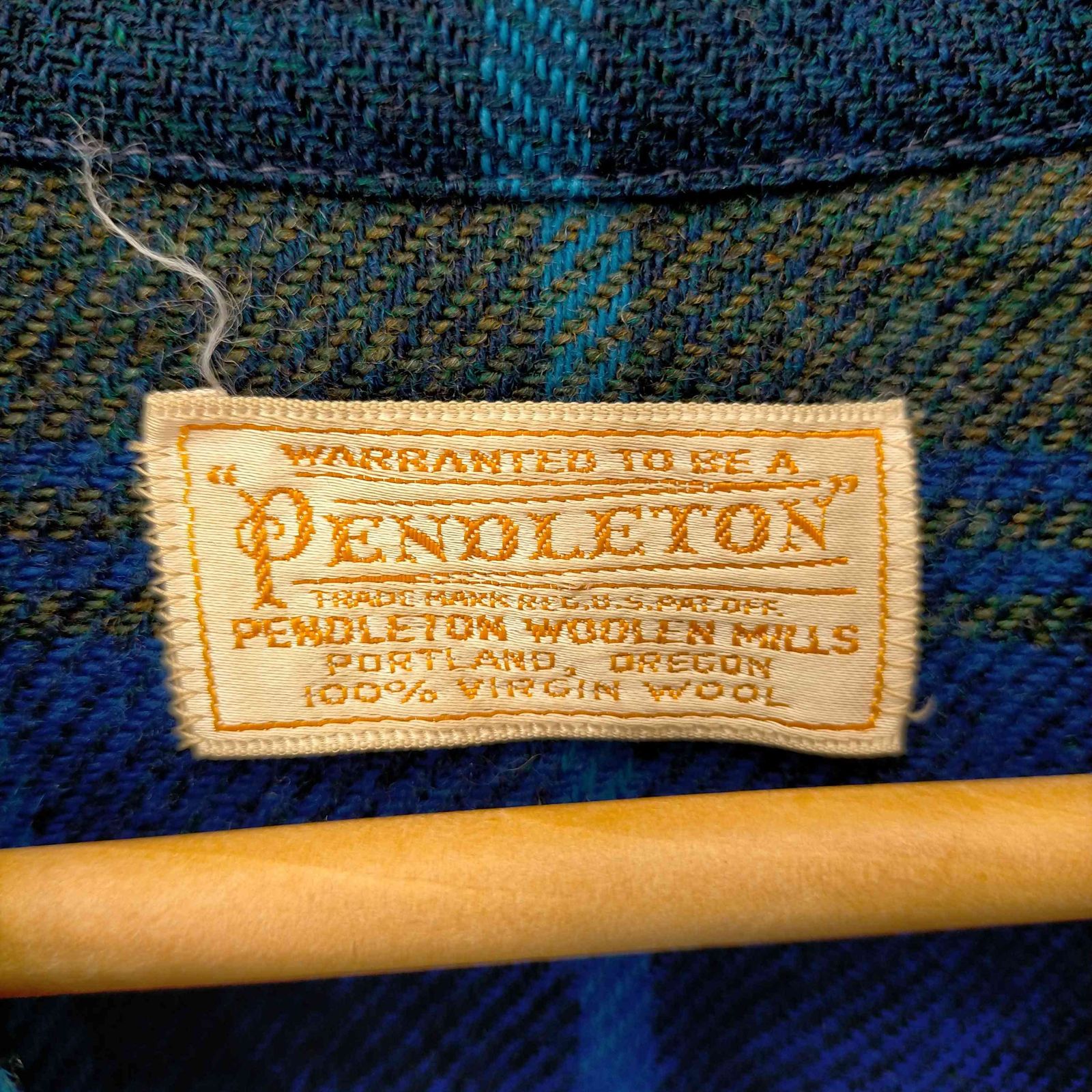 ペンドルトン PENDLETON 50S~60S 白タグ シェルデカボタン