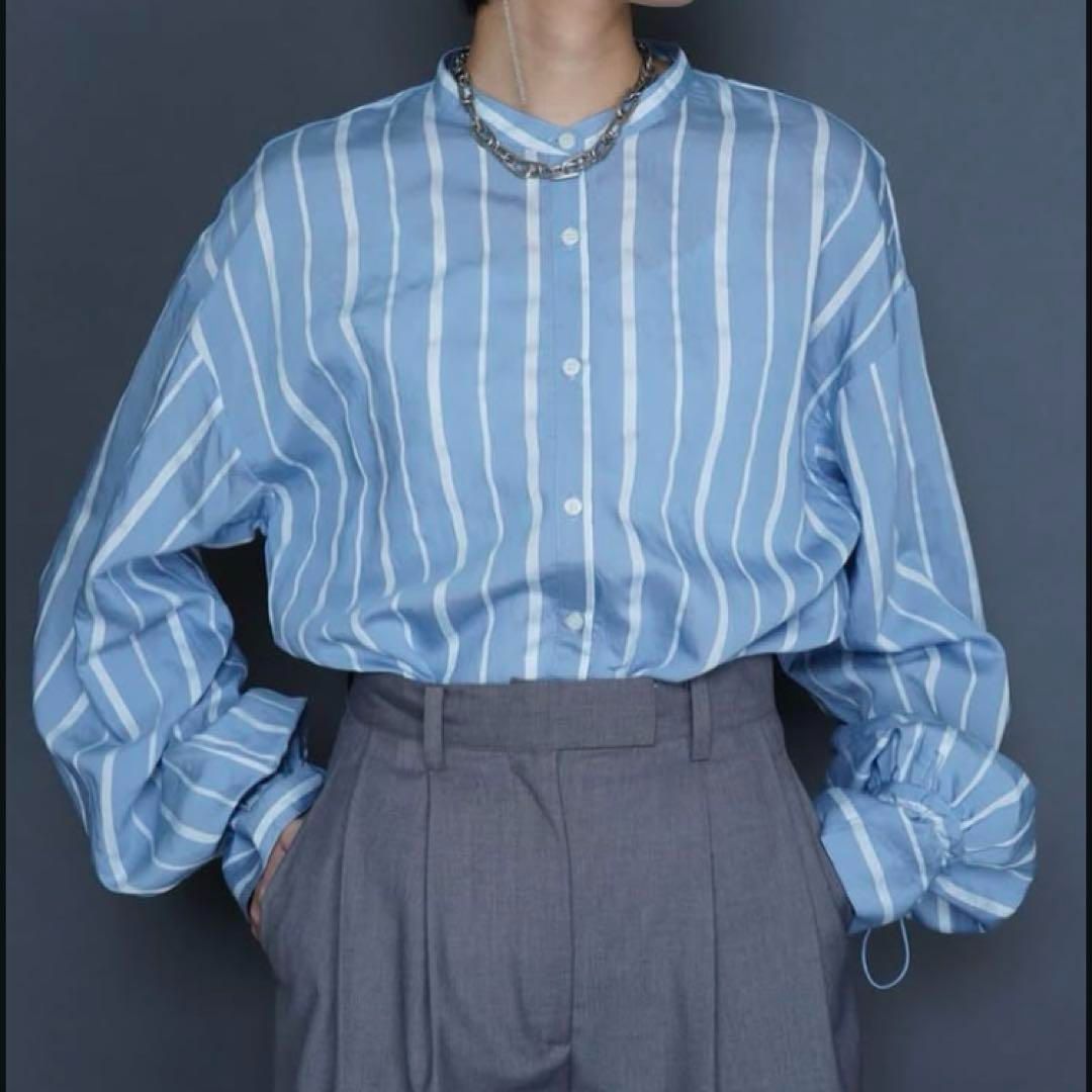 新品未使用　she tokyo ストライプシャツ ラメストライプシャツ｜TOPS｜レディースファッション通販のM