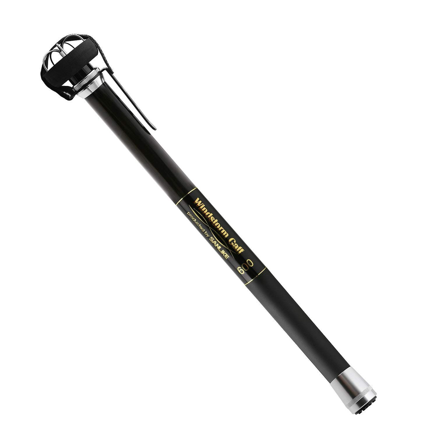 600_ブラック SANLIKE イカギャフ Windstorm Gaff 伸縮 超小継 イカ用  