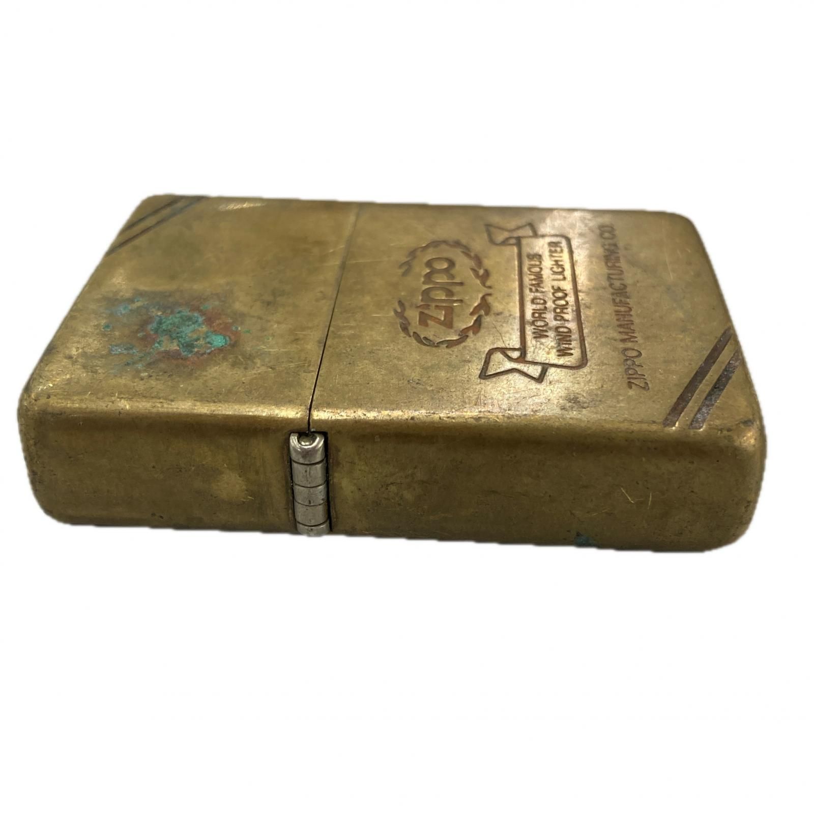 170590 現状品 ZIPPO ジッポ WORLD FAMOUS WIND PROOF LIGHTER 年数不明★動作品★ ゴールド [1000023021999] 170590 現状品 ZIPPO ジッポ WORLD FAMOUS WIND PROOF LIGHTER 年数