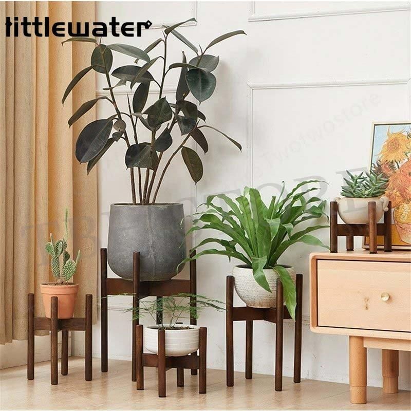 フラワースタンド プランタースタンド 鉢台 おしゃれ フラワーポット 観葉植物 室内 インテリア 円形 北欧 ナチュラル プランター 花台 木