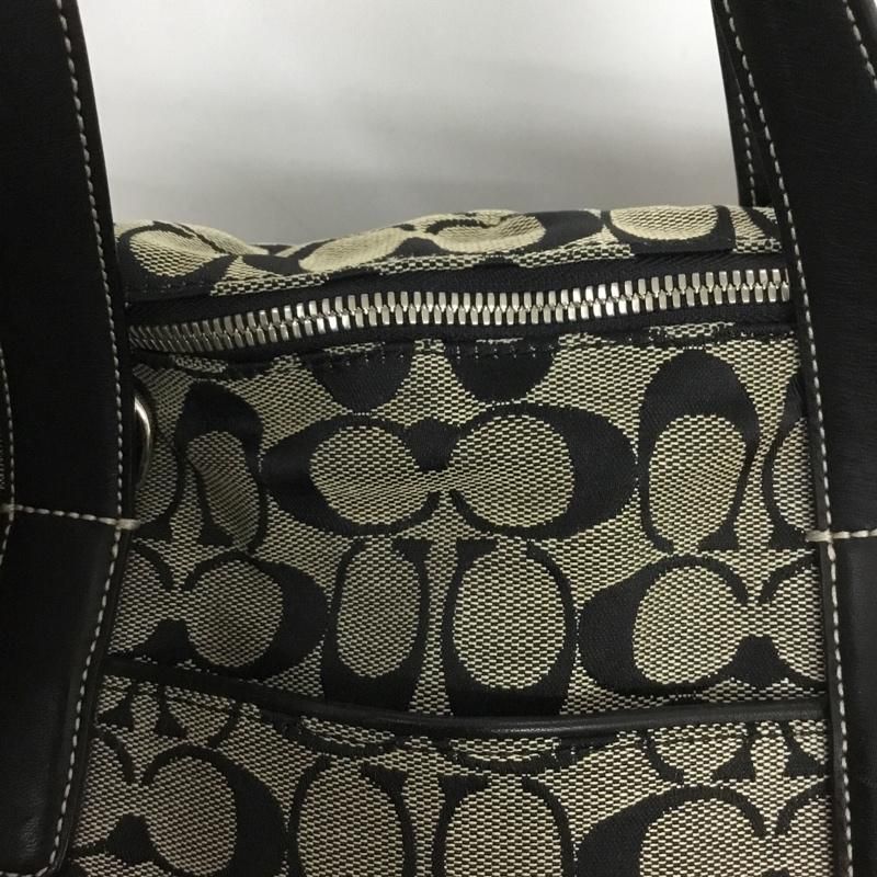 【美品】COACH コーチ ボストンバッグ シグネチャー キャンバス　4253 コーチ シグネチャー 4253 ユニセックス レザー,キャンバス