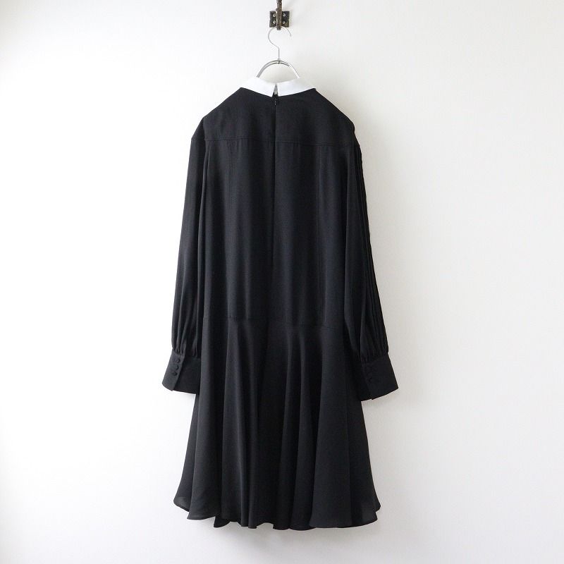 ハナエモリ セルフォード HANAE MORI×CELFORD コラボ Ａラインワンピース 38 ブラック┃黒 フォーマル ドレス