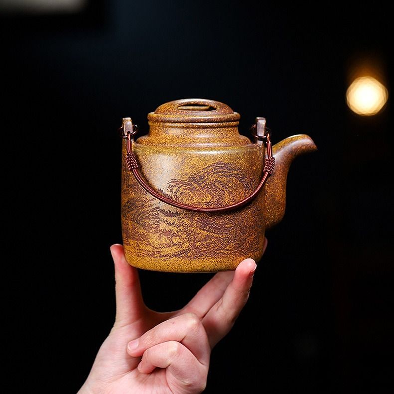 茶壷 急須 紫砂壺 ティーポット 常滑焼 紫砂茶器 唐物紫泥急須 紫砂壺 