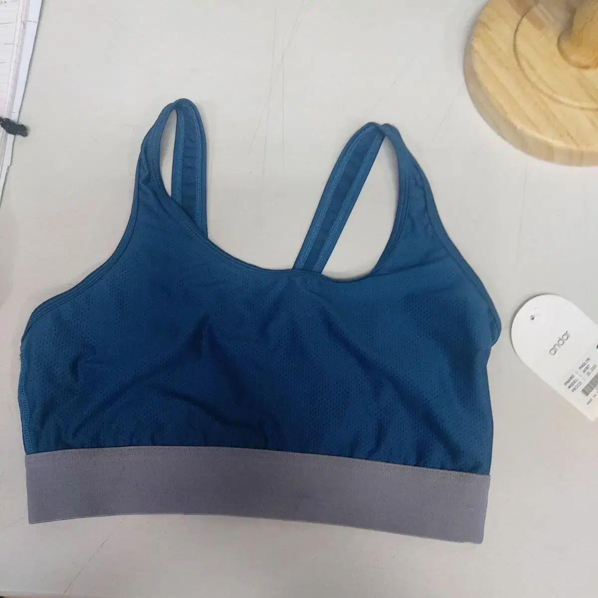 チャコット バックリボン ロング丈 Tシャツ M ヨガウェア 紺 ルーズ