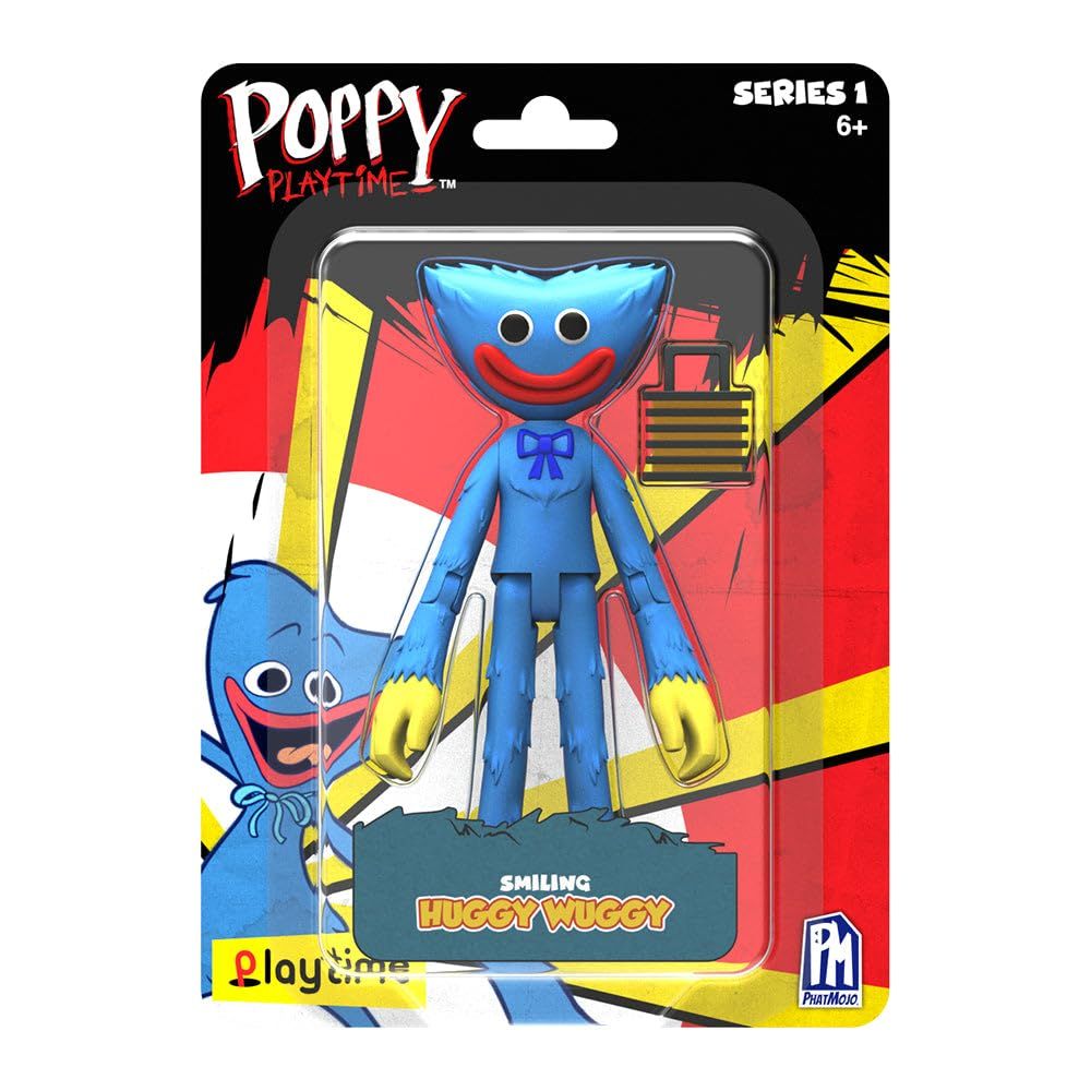 Poppy Playtime - Smiling Huggy Wuggy アクションフィギュア (5インチ
