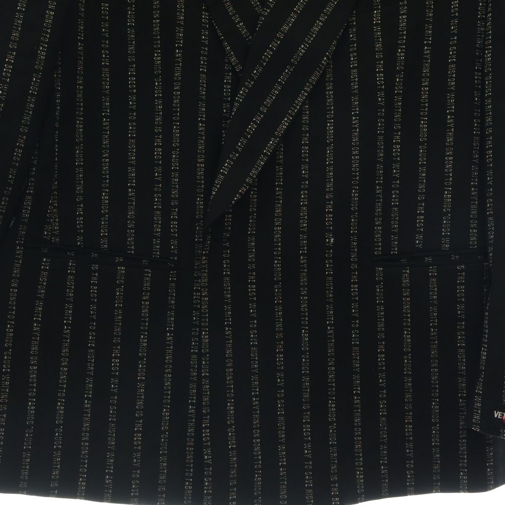 VETEMENTS ヴェトモン テーラードジャケット ブラック パッチタイプ YohjiYamamoto POUR HOMME ]2023AW /5-BELTSジャケット☆送料込