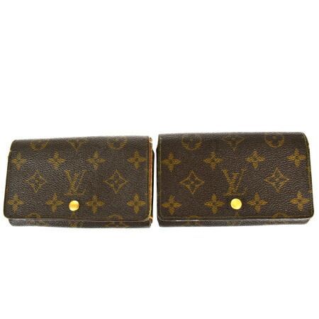 2点セット ルイヴィトン LOUIS VUITTON 二つ折り 財布 購入 モノグラム