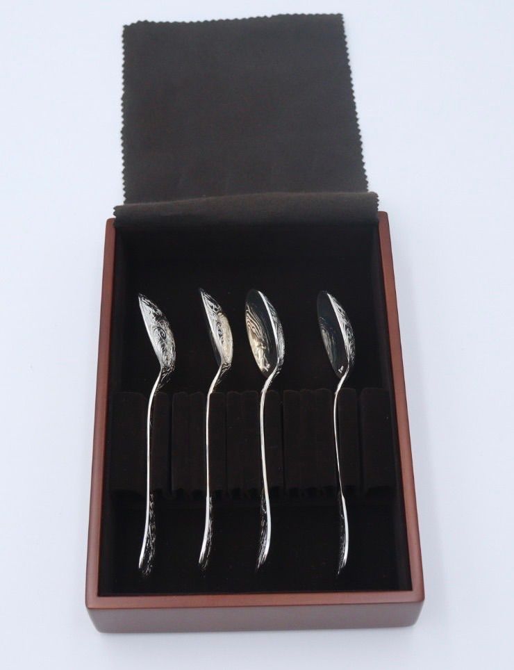 ♥保管品 クリストフル CHRISTOFLE ジョルダンエデン スプーン 4本セット