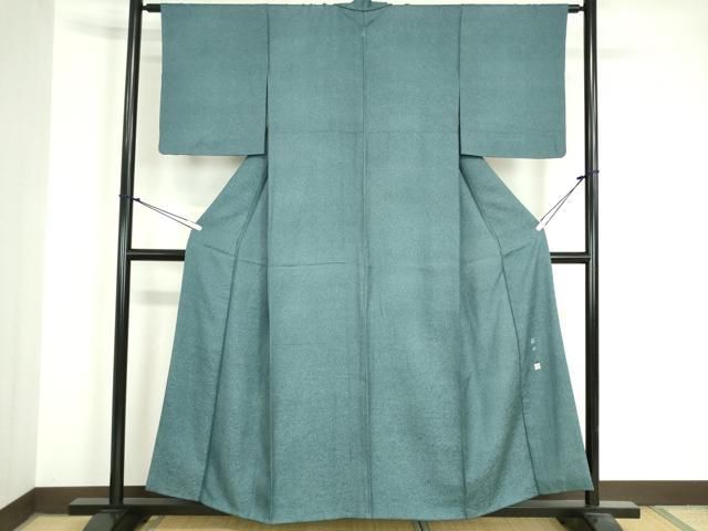 平和屋着物▽訪問着 単衣 鮫小紋柄 霞文 暈し染め