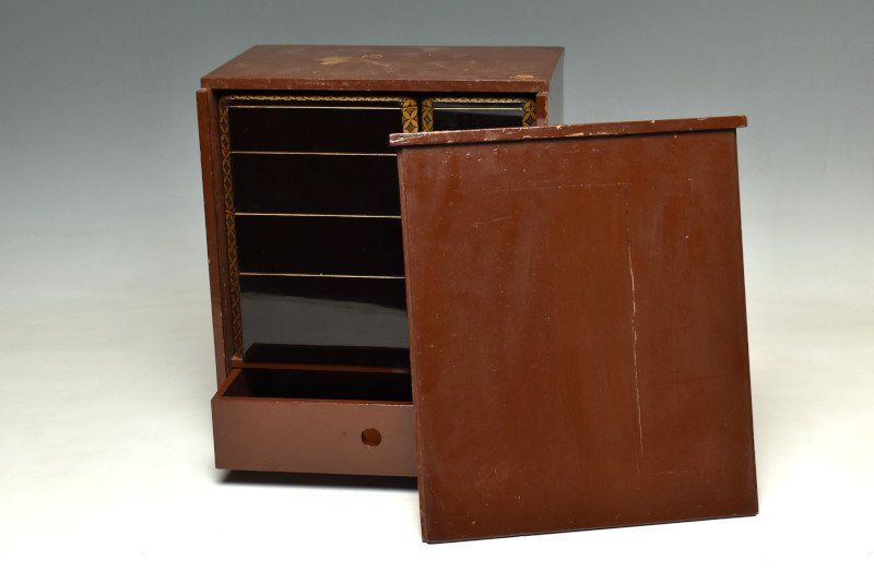 木製蒔絵 七宝繋文