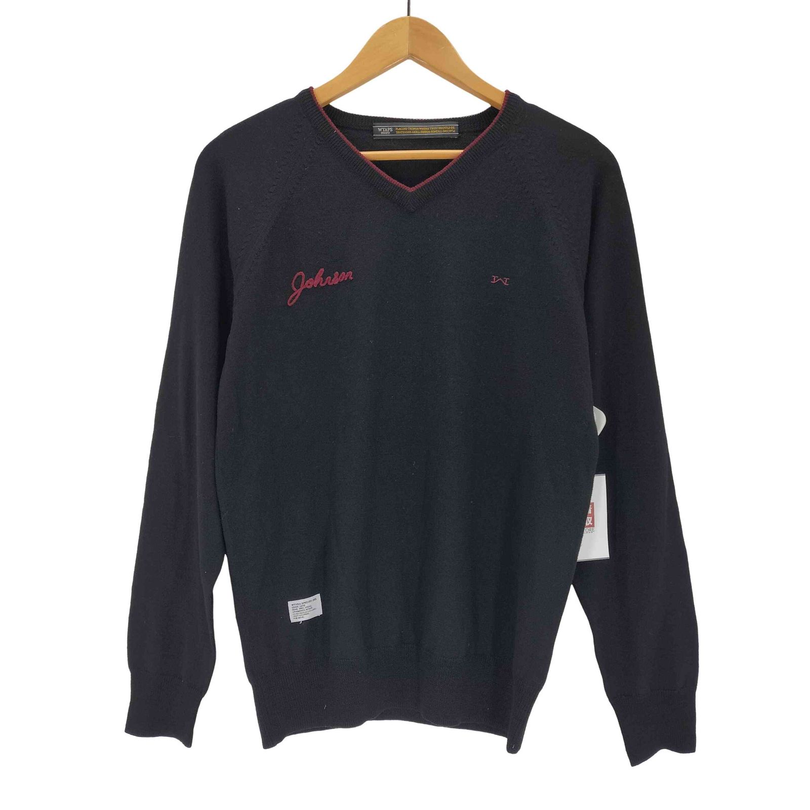 金庫通販 WTAPS(ダブルタップス) RED SAWN vネックニット メンズ