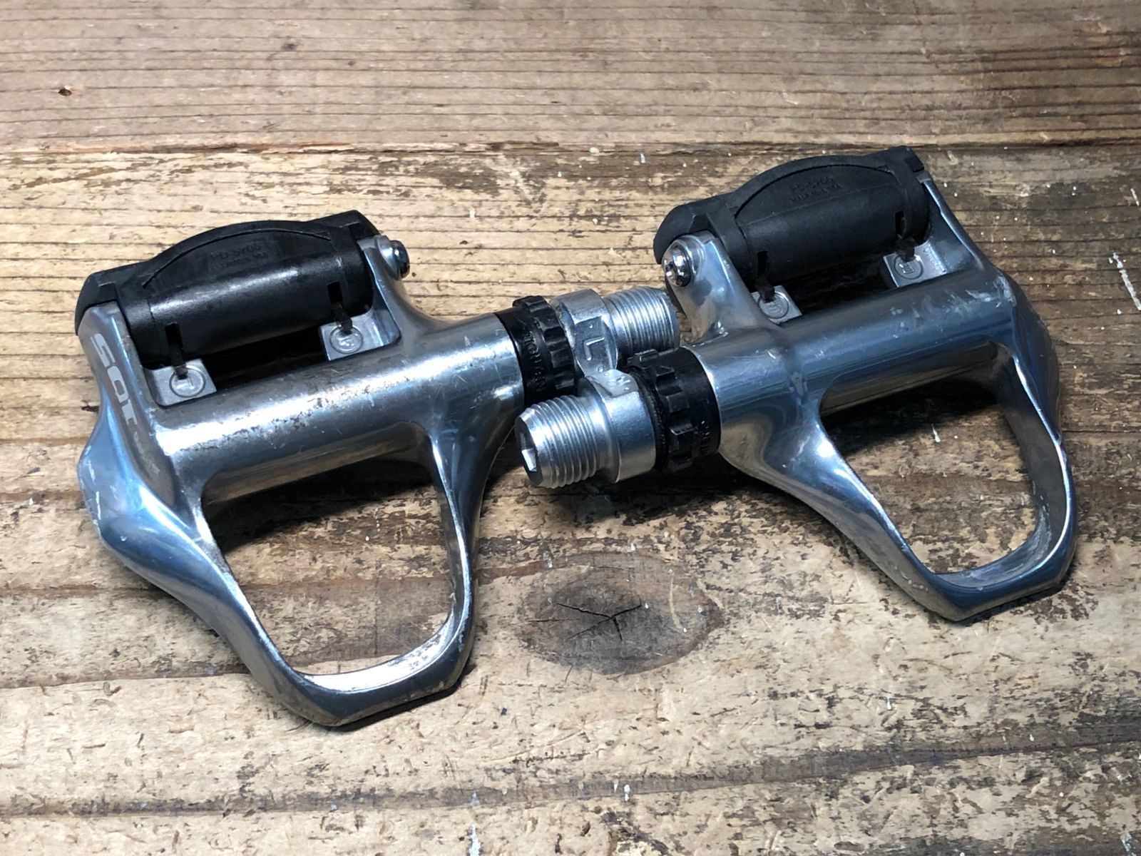 【みーはる‼️】SHIMANO 105 PD5700 ビンディングペダル ペダル ビンディングペダル シマノ PD-5700 105 SPD-SL - 中古