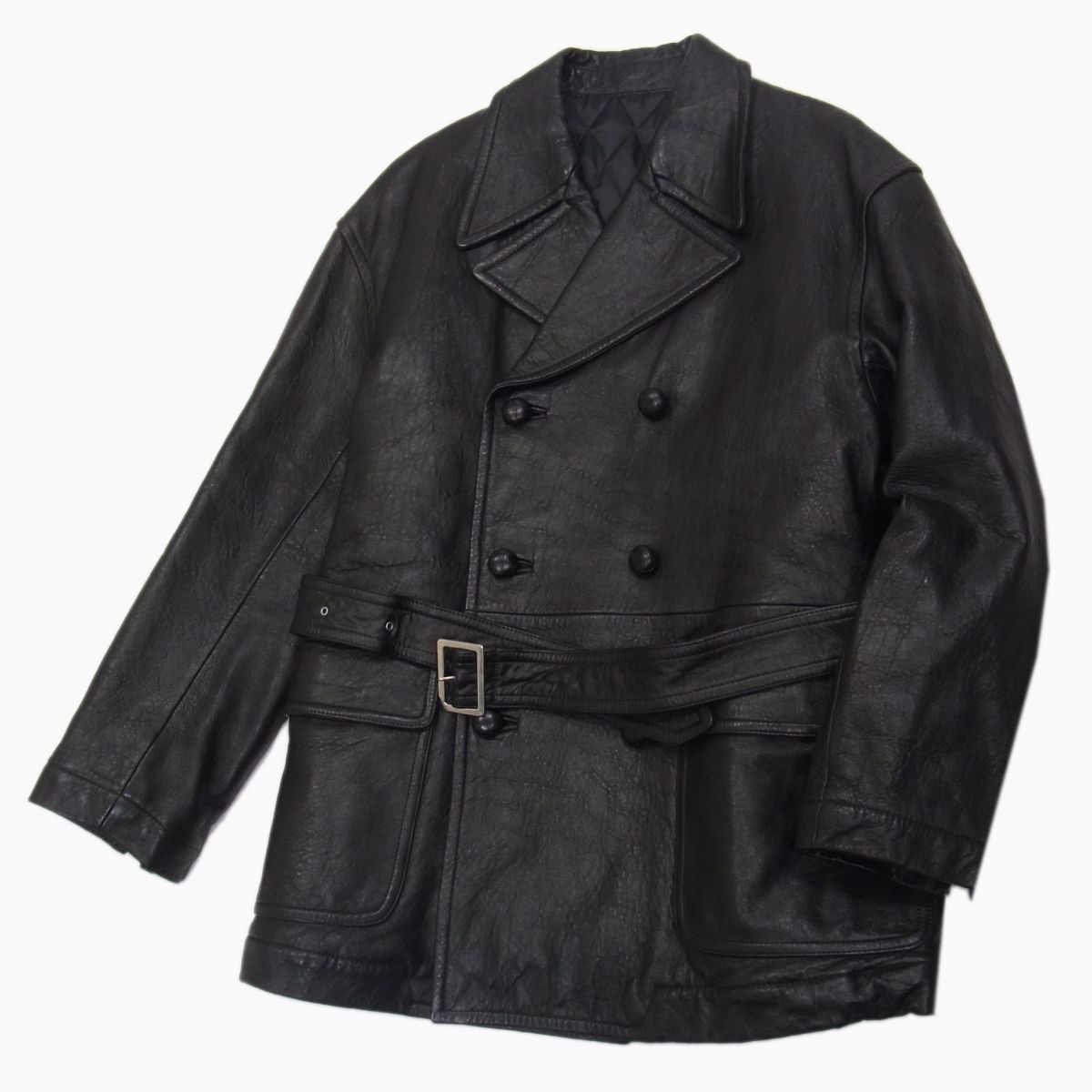 羊革◇monsieur NICOLE MN3809 ラムレザー コート ジャケット
