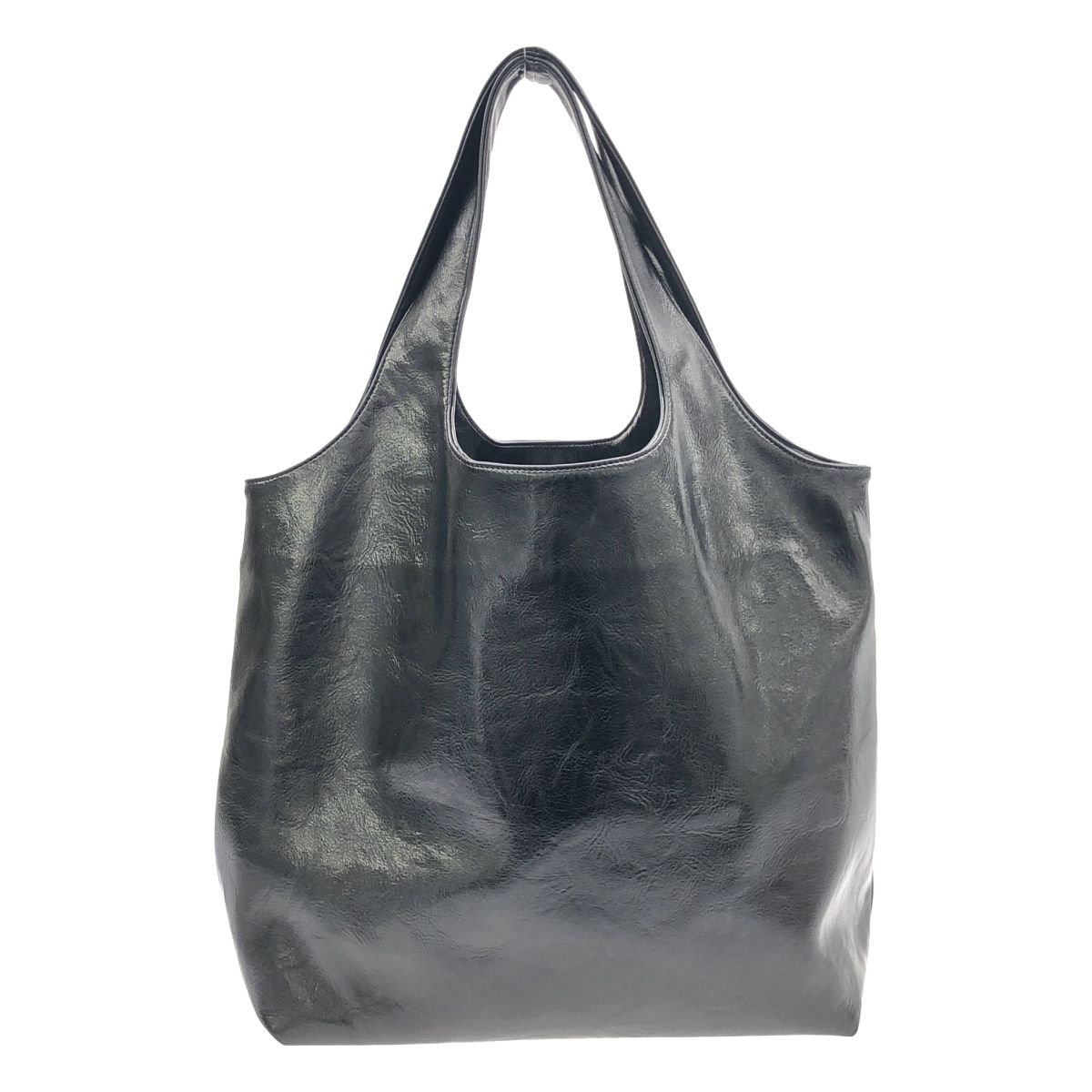 A.P.C アーペーセー TOTE NINON フェイクレザートートバッグ ブラック