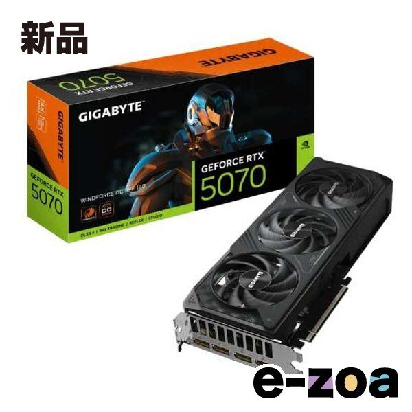 GIGABYTE ギガバイト GeForce RTX 5070 WINDFORCE OC SFF 12G グラフィックボード オーバークロック GV-N5070WF3OC-12GD 2653076