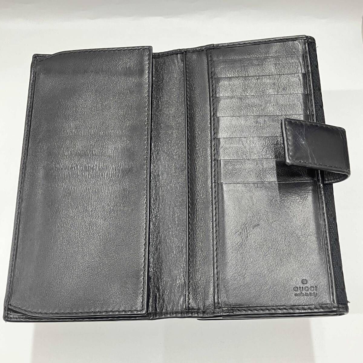 GUCCI GGキャンバス ブラック 長財布 GGキャンバス グッチ 財布 GUCCI ラウンドファスナー長財布