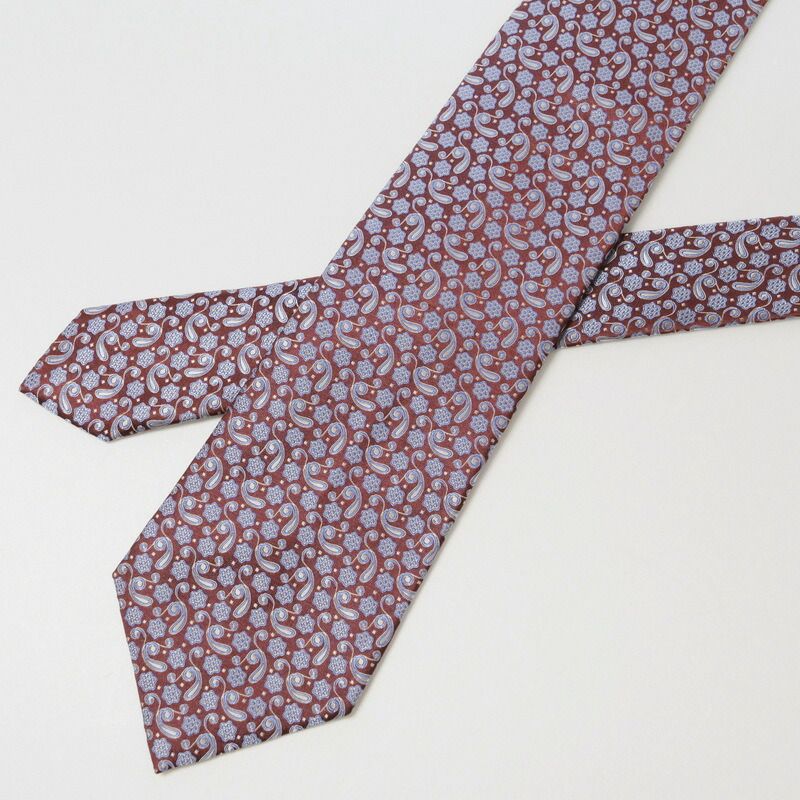 美品Ermenegildo Zegna エルメネジルド ゼニア シルク ネクタイ ジャガードタイ 幅9.5cm イタリア製 ブランド古着【中古】20230713/GN7101