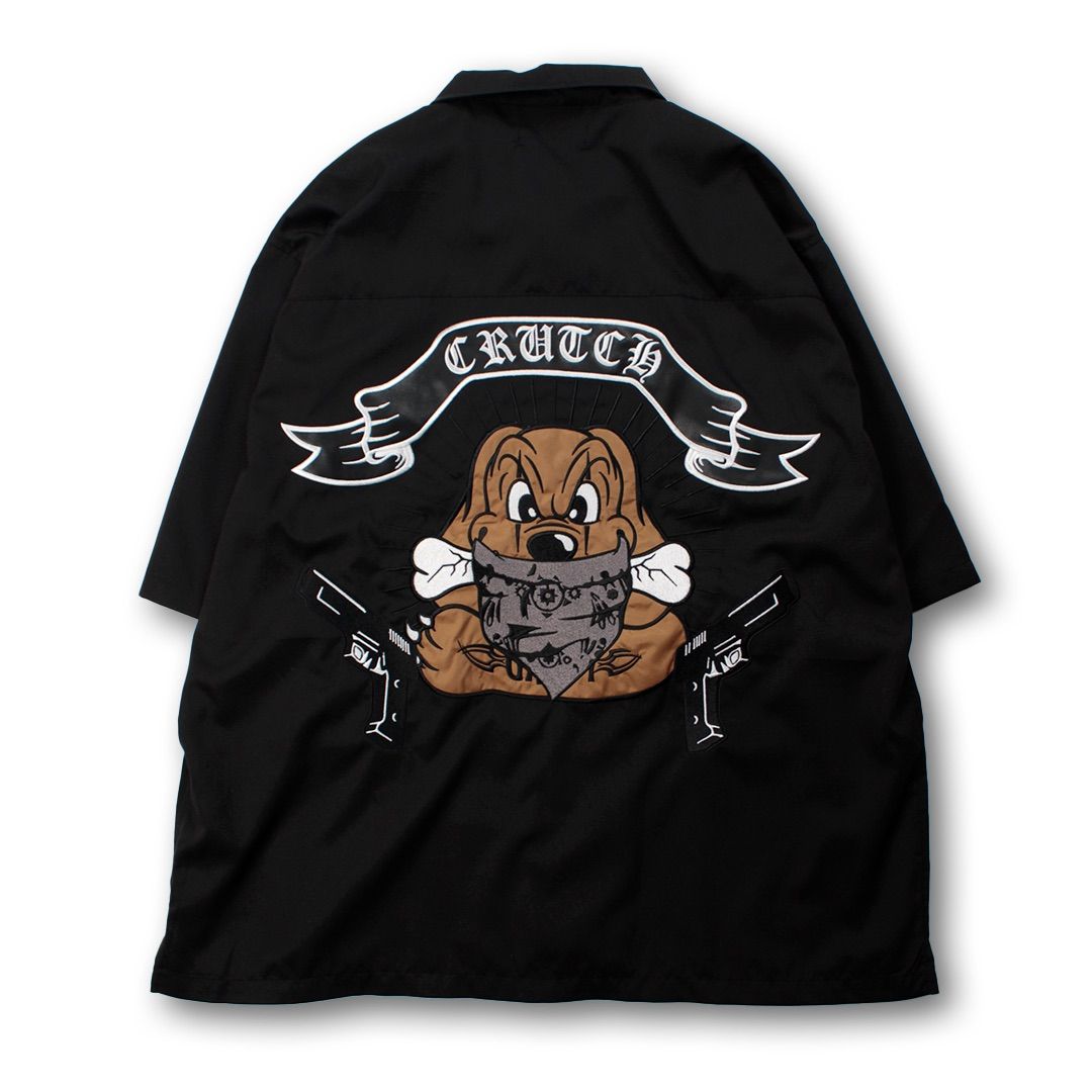 新作】【GALFY／ガルフィー・チカーノガルシャツ（ブラック